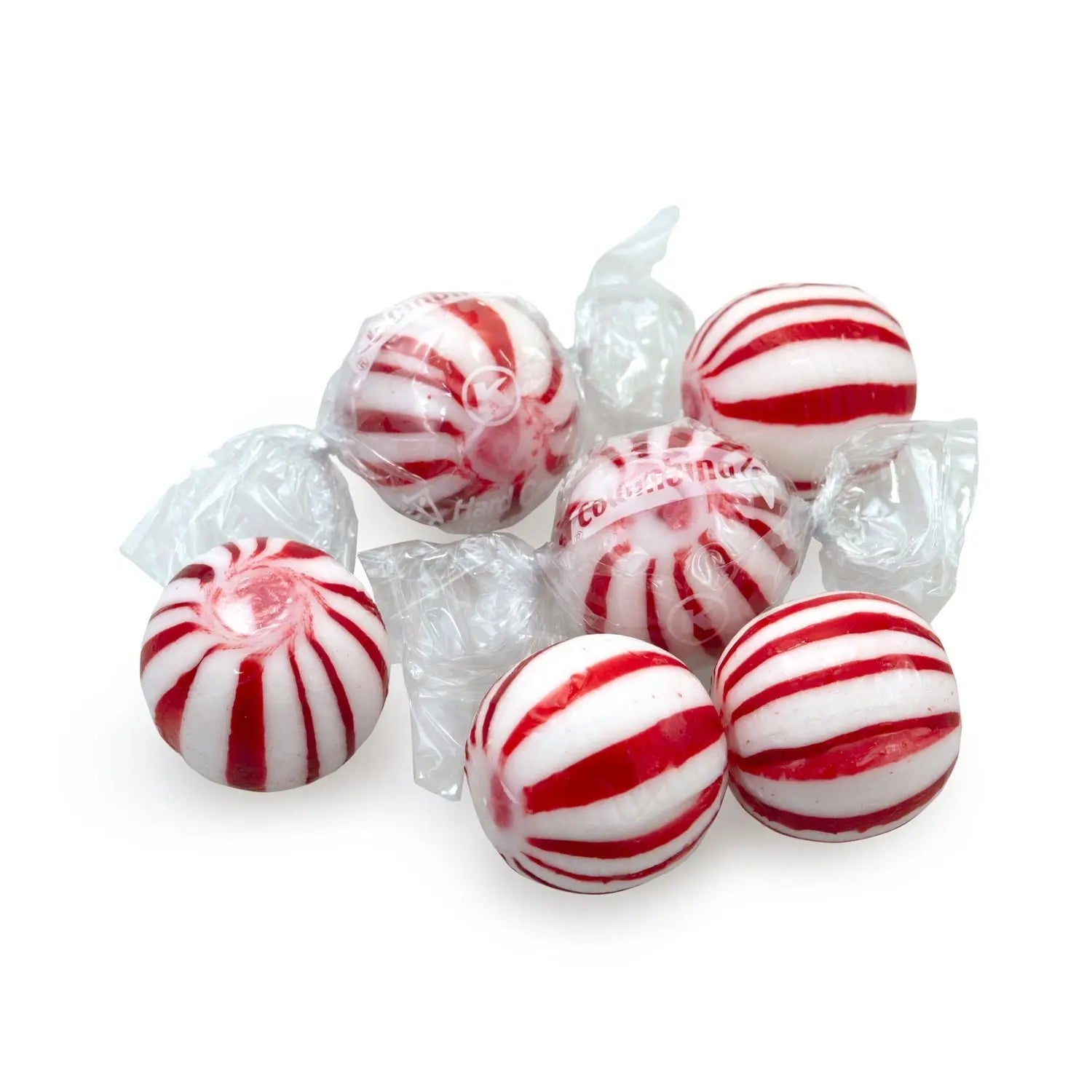 Colombina Jumbo Peppermint Balls, 0.32 oz Individually Wrapped, 120/Bag, 4 Bags/Carton - Bloom Skins