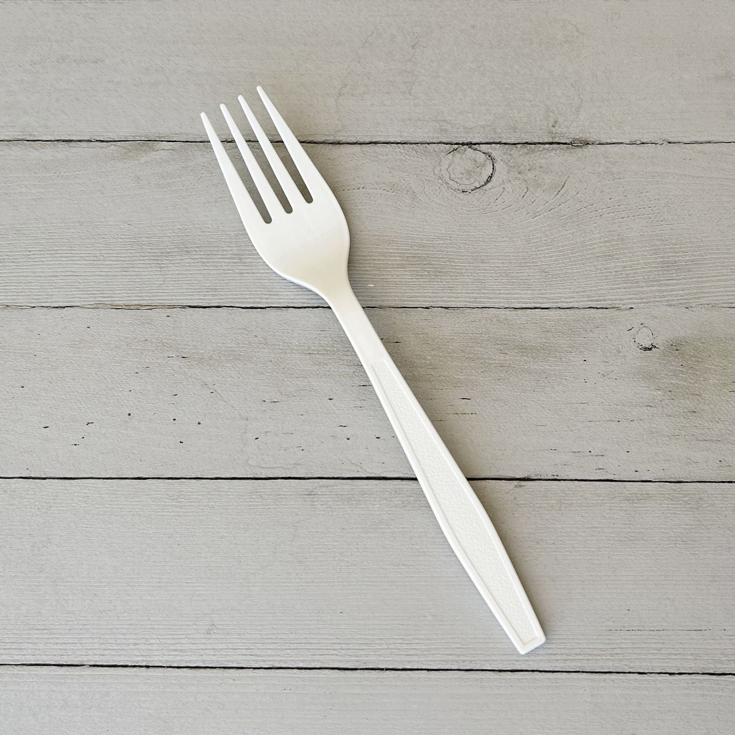 Boardwalk® Heavyweight Polypropylene Cutlery, Fork, 7.09", Plastic, White, 1,000/Carton
