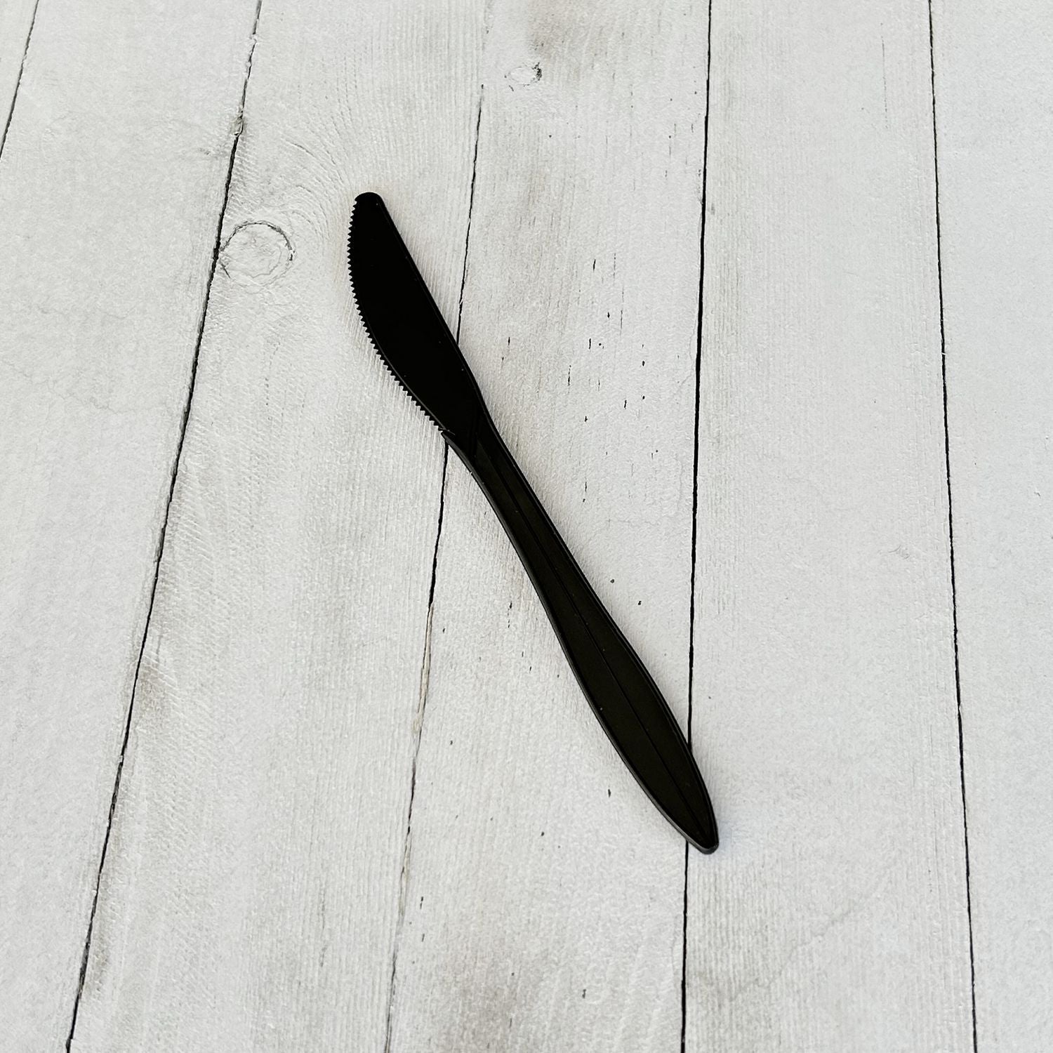 Boardwalk® Mediumweight Polypropylene Cutlery, Knife, Plastic, Black, 1,000/Carton