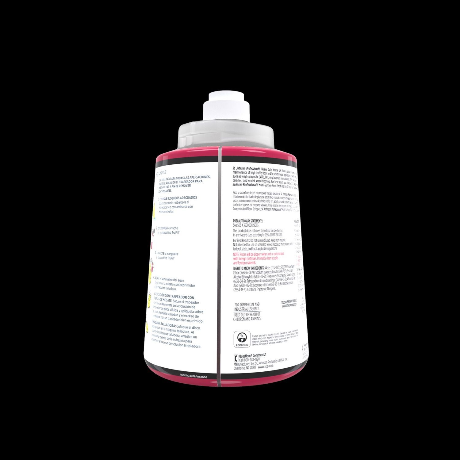 SC Johnson Professional® Heavy Duty Neutral Floor Cleaner, Fruity Floral Scent, 2 L Cartridge, 2/Carton - Bloom Skins