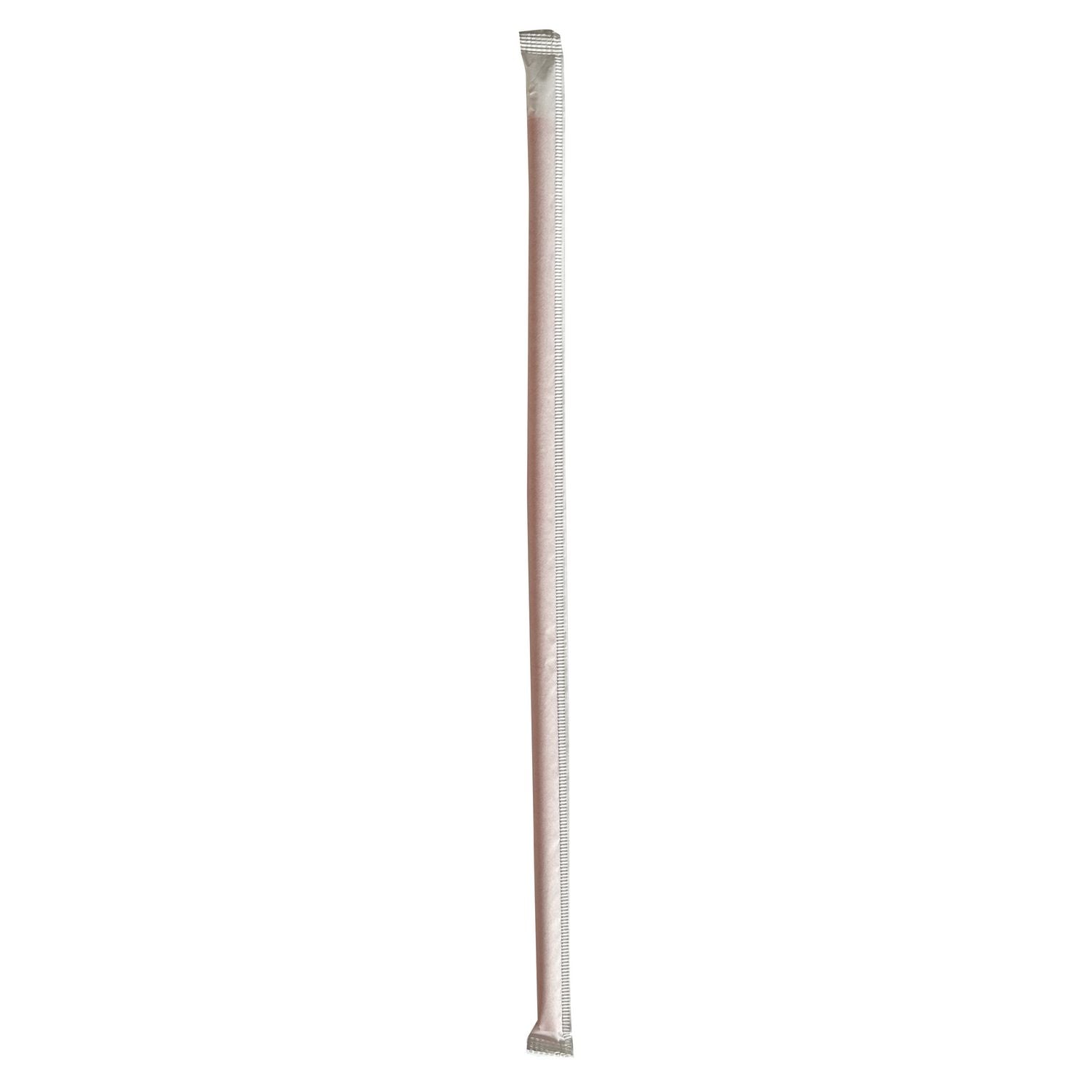 Boardwalk® Wrapped Giant Straws, 10.25", Polypropylene, Red, 1,200/Carton