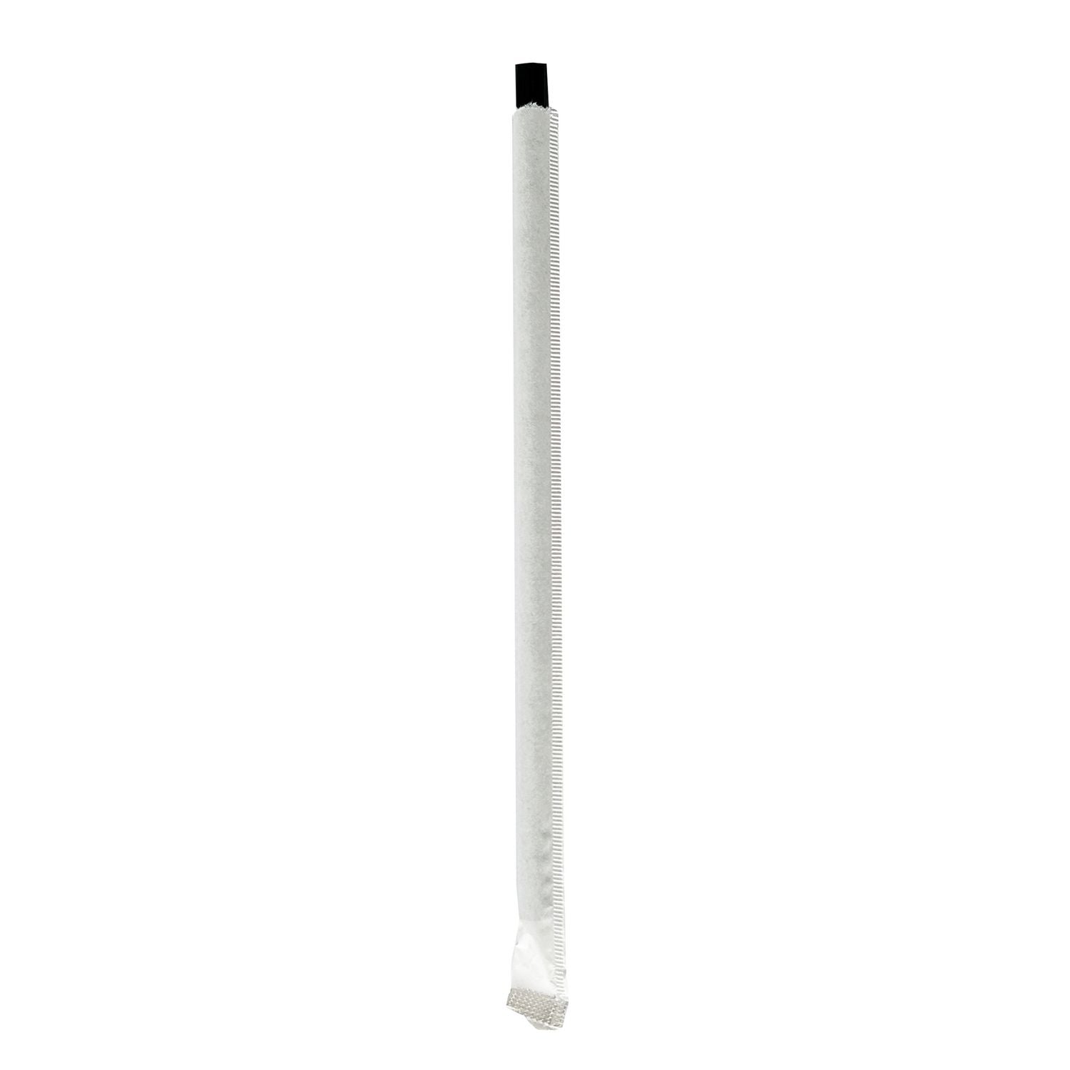 Boardwalk® Giant Straws, 7.75", Polypropylene, Black, 1,500/Carton