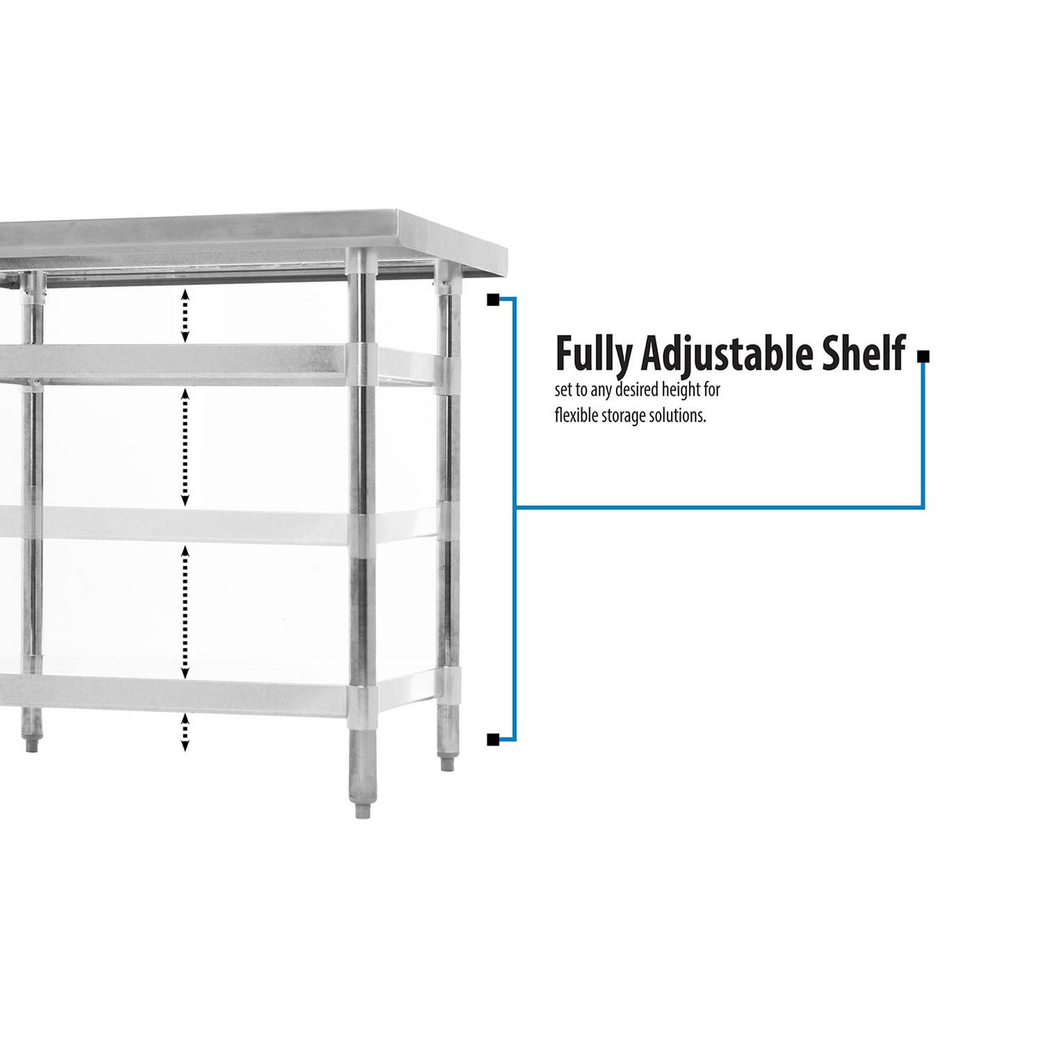 BK Resources Stainless Steel Flat Top Work Tables, 36w x 30d x 36h, Silver, 2/Pallet - Bloom Skins