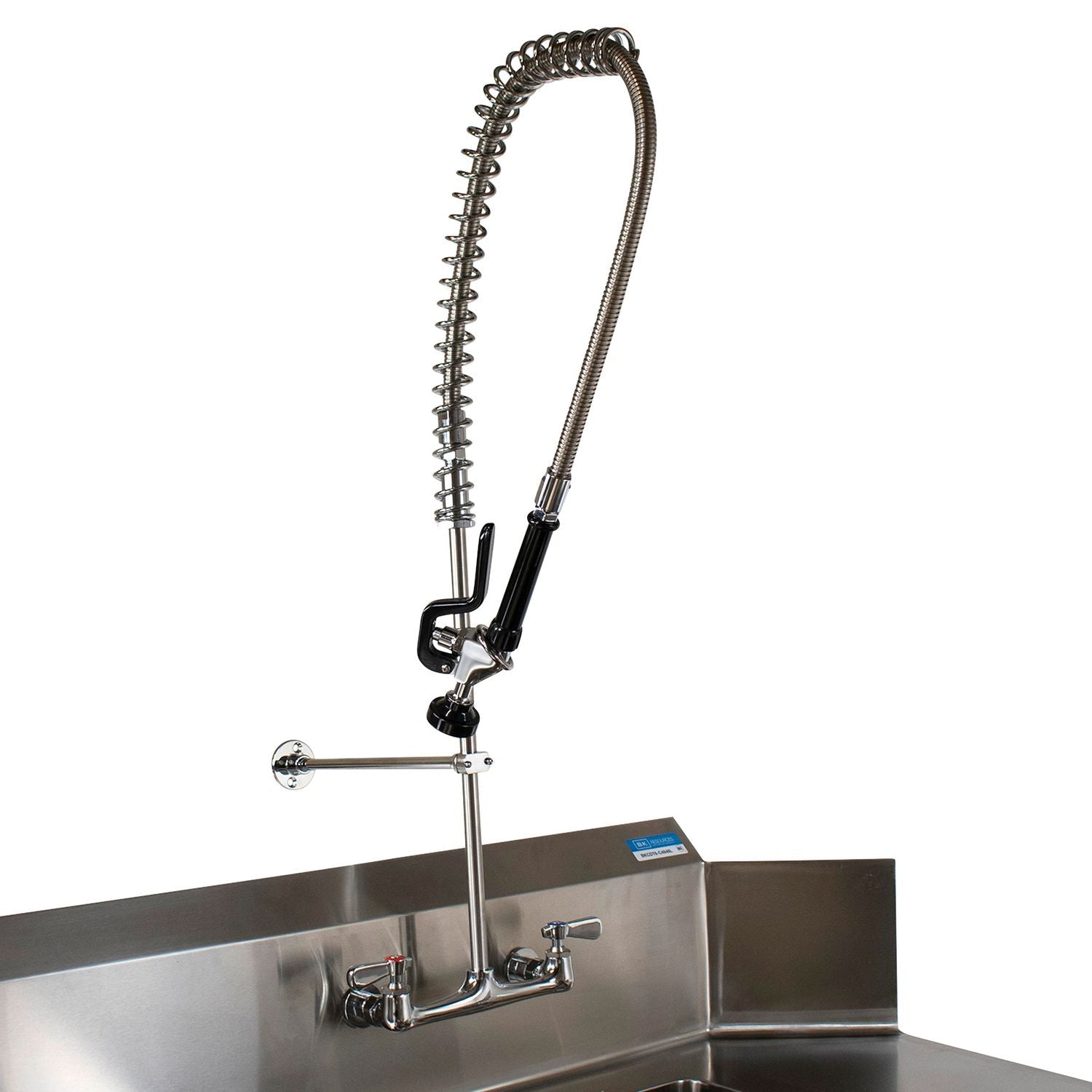 BK Resources WorkForce Prerinse Add-A-Faucet, 8" Height, Chrome