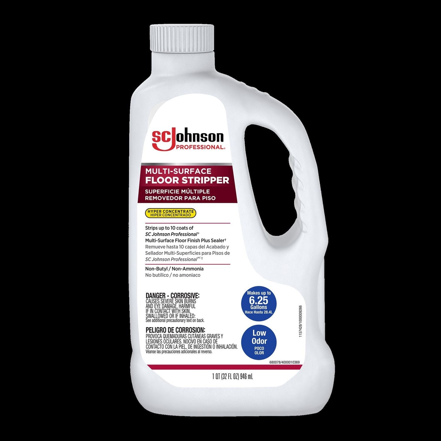 SC Johnson Professional® Hyper Concentrate Floor Stripper, Fresh Scent, 32 oz Bottle, 6/Carton