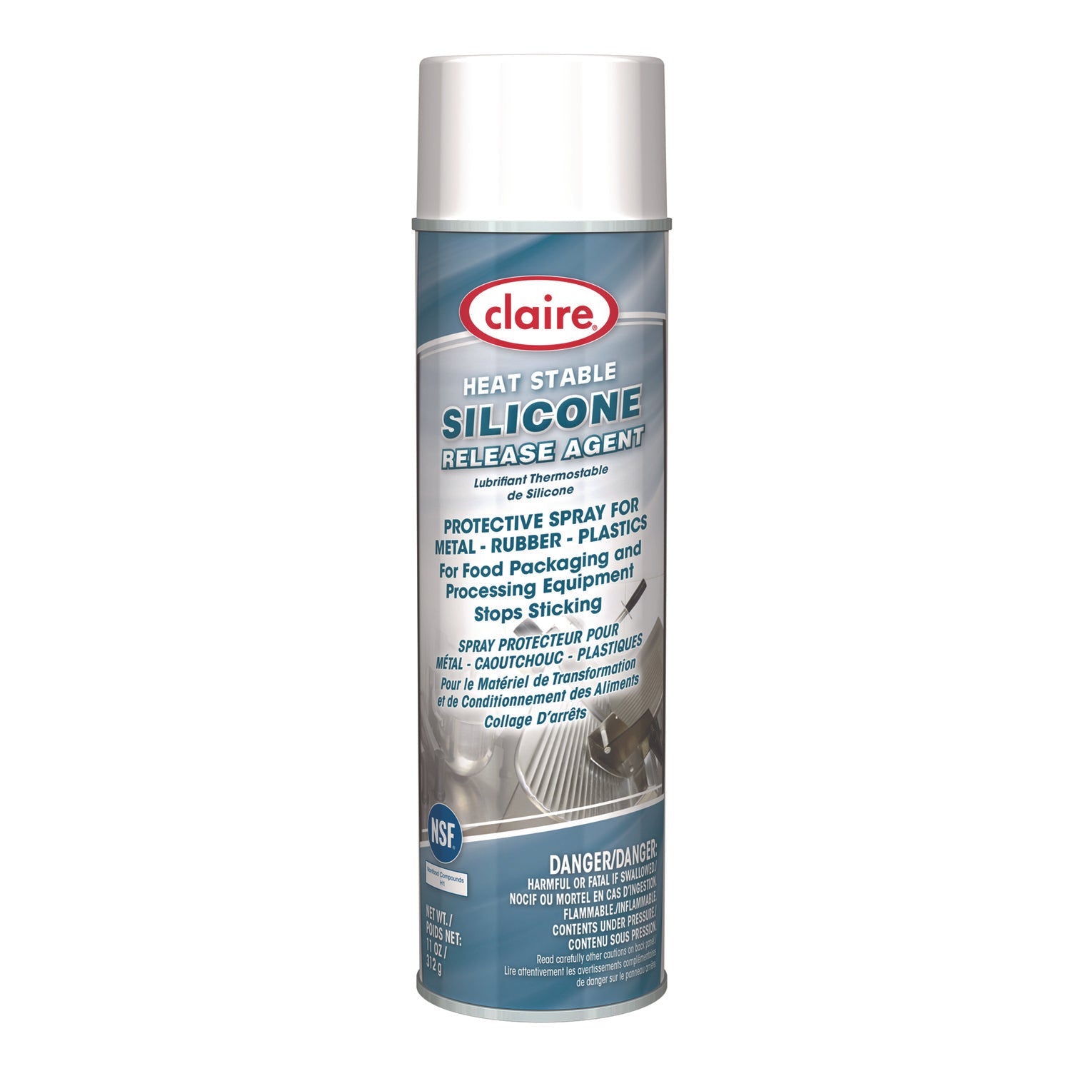 Claire® Silicone Release Agent, 11 oz Aerosol Can, 12/Carton