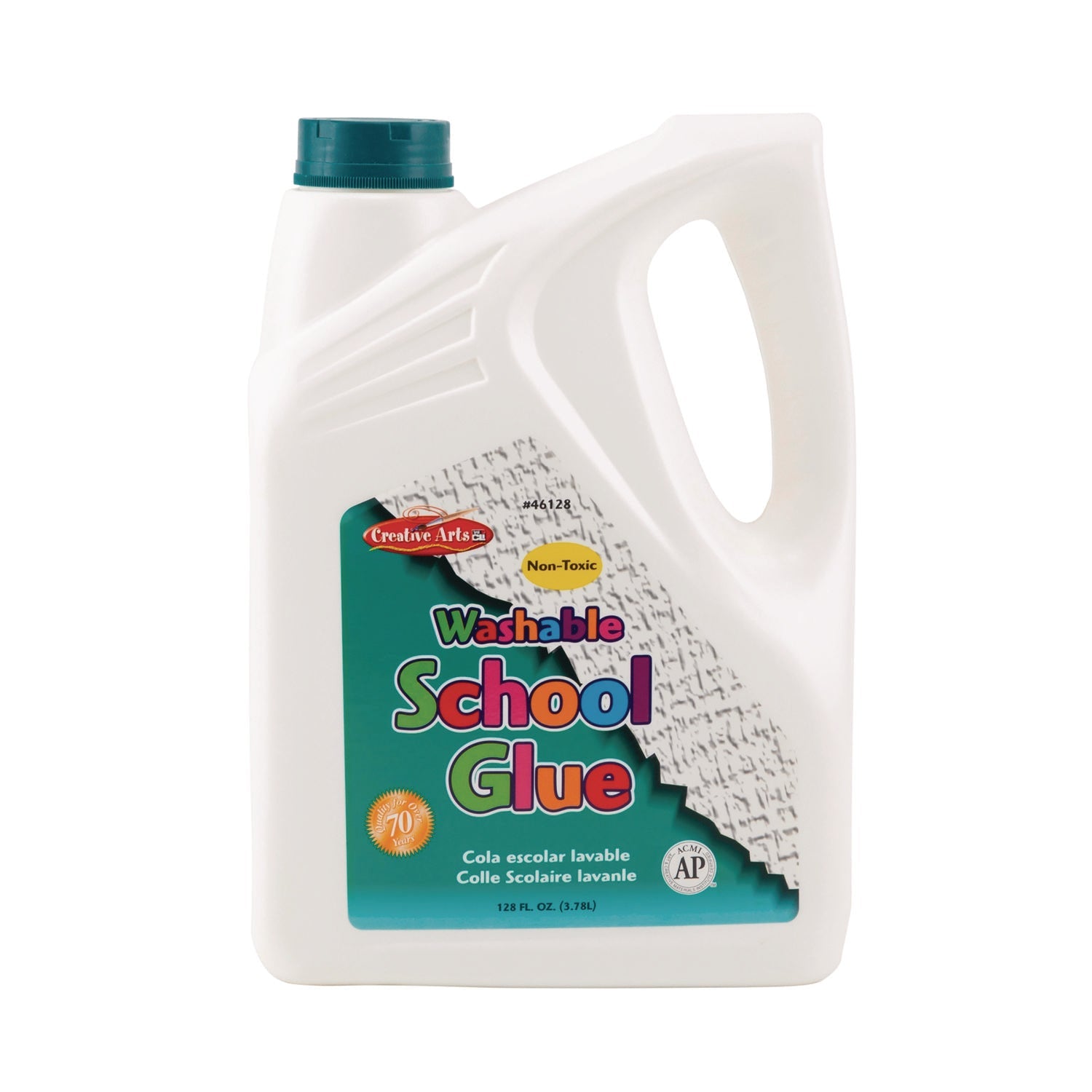 Creative Arts® School Glue, 1 gal Bottle, Dries Clear