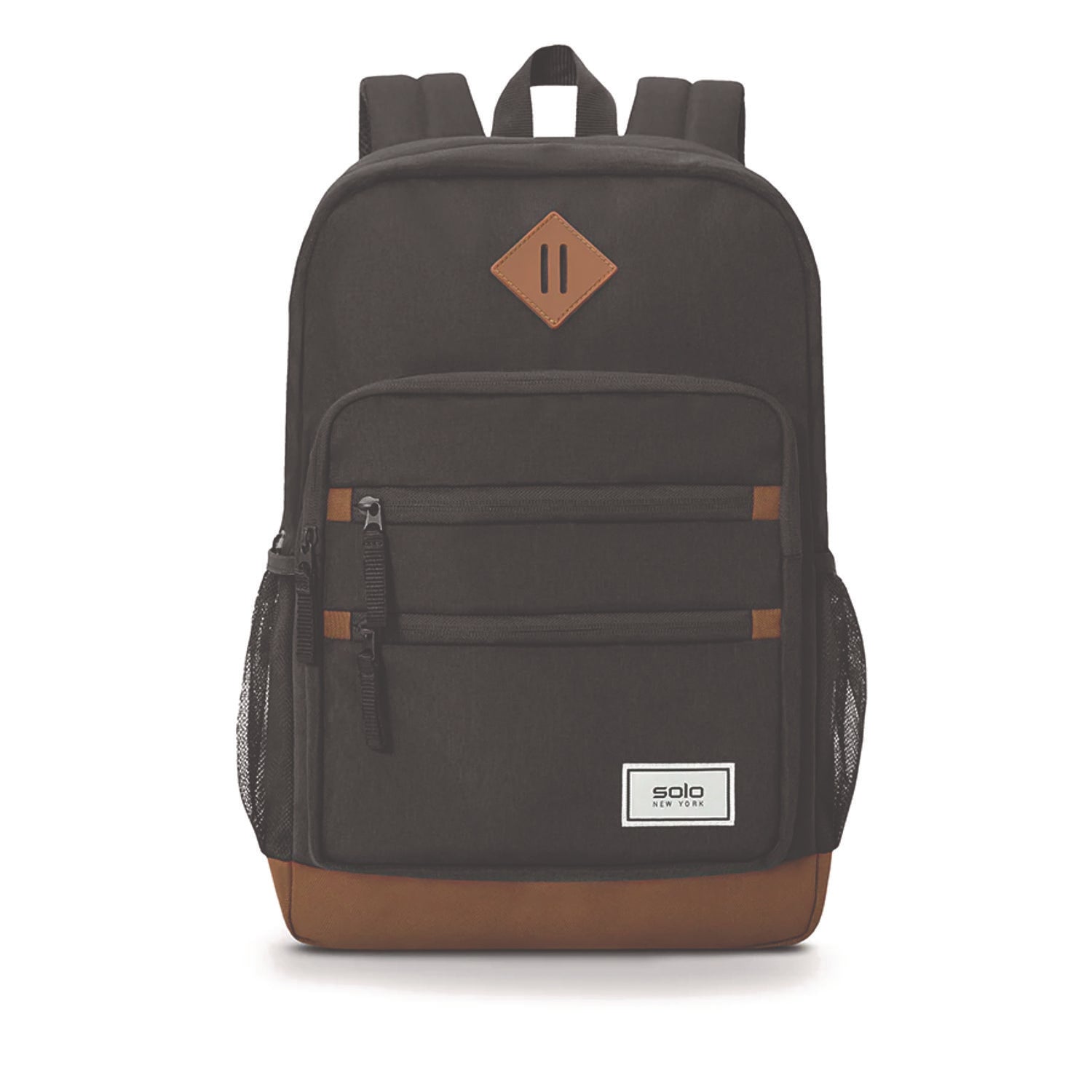 Solo Re:Fresh Machine Washable Backpack, Fits Devices Up to 15.6", 11.4 x 5.25 x 17.5, Dark Gray