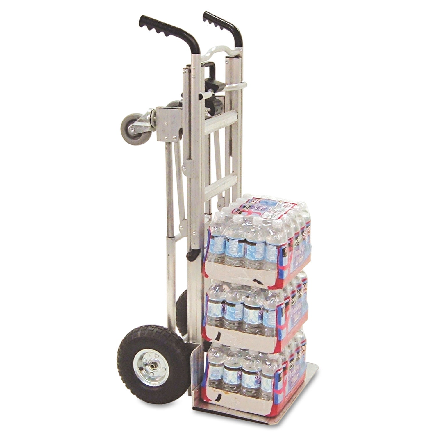 Cosco® 3-in-1 Convertible Hand Truck, 800 lb to 1,000 lb Capacity, 21.06 x 21.85 x 48.03, Aluminum