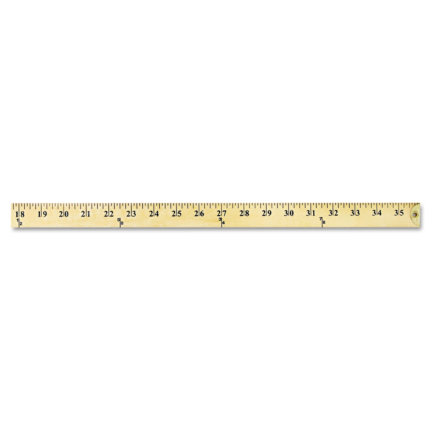 Westcott® Wood Yardstick With Metal Ends, 36" Long. Clear Lacquer Finish