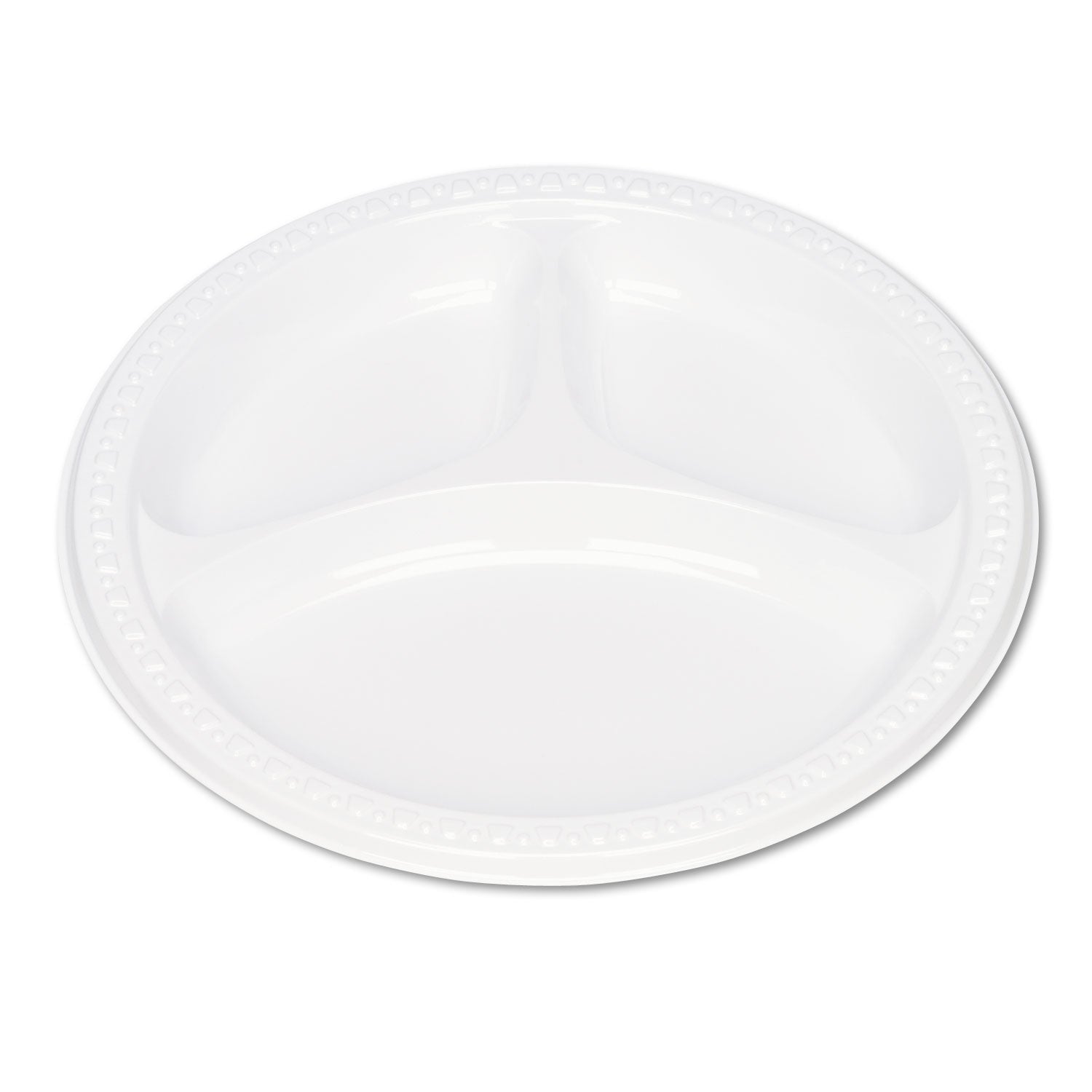 3-Compartment Plates | Tablemate® Plastic 9"