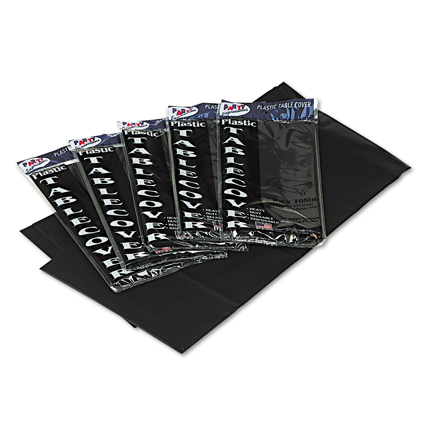 Tablemate Table Set Rectangular Table Covers | Black
