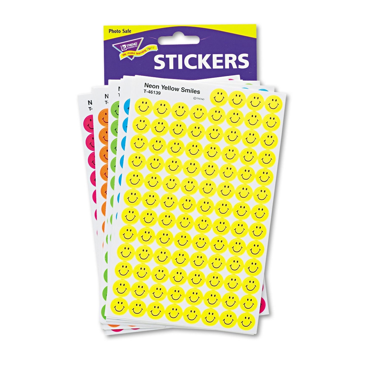 Superspots & Supershapes Stickers | Neon Smiles
