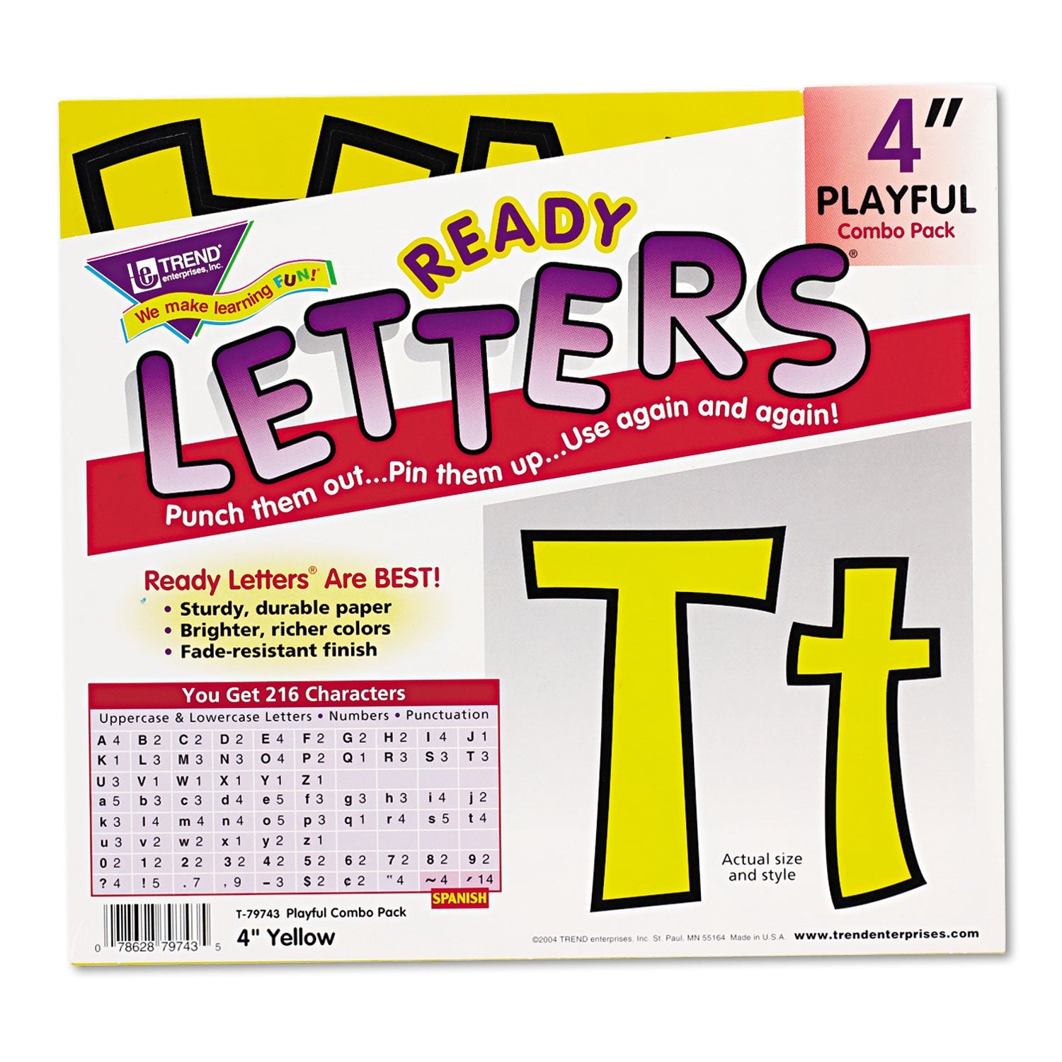 Ready Letters Playful Combo Set | TREND® Yellow