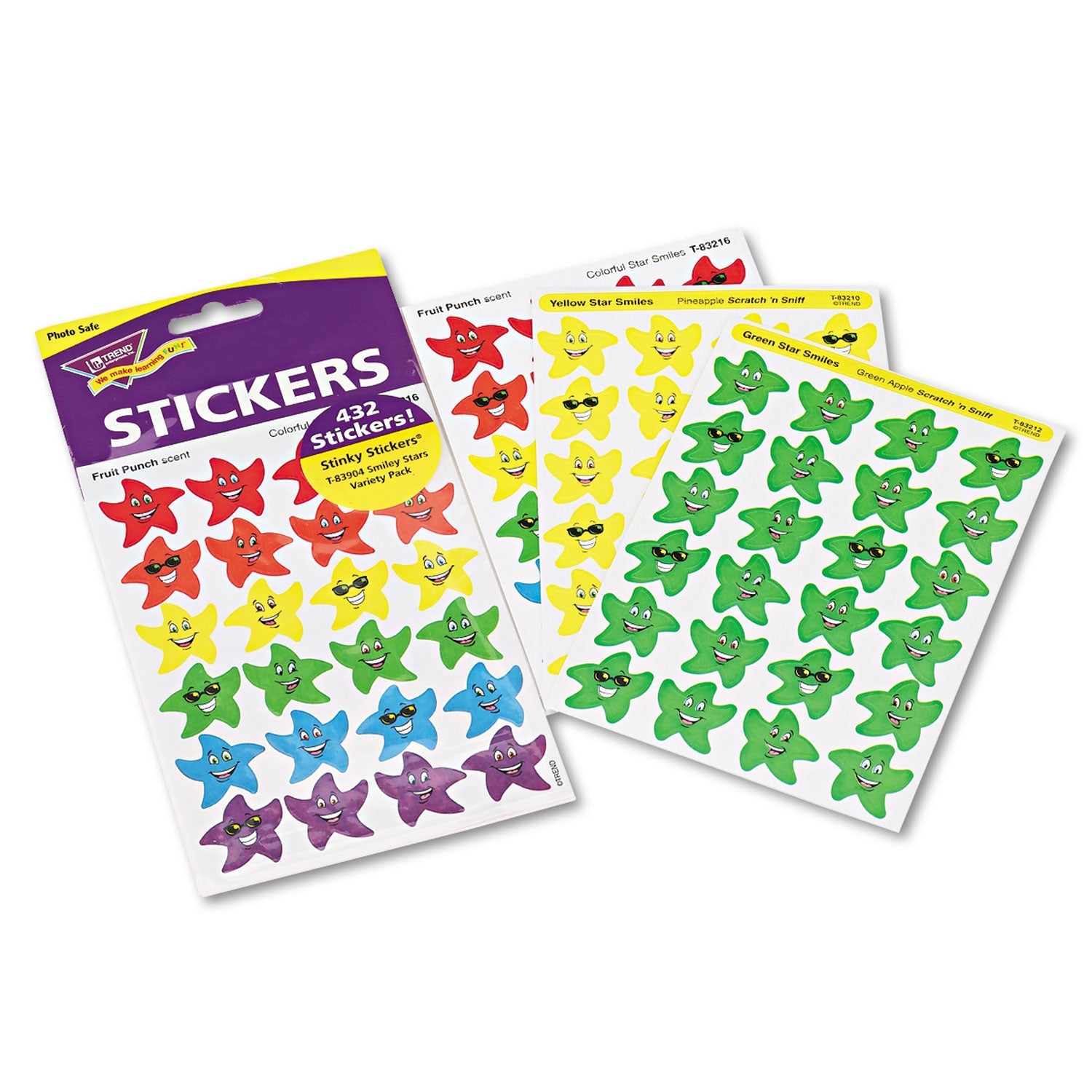 Stinky Stickers Variety Pack | TREND® Smiley Stars