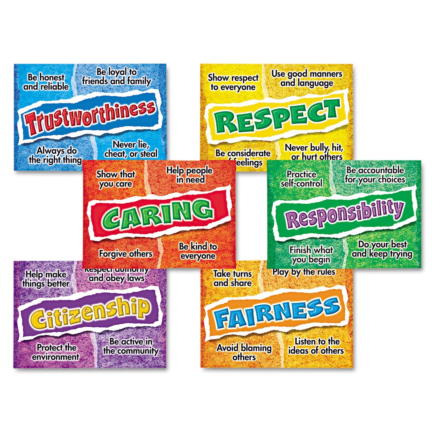 TREND® ARGUS Poster Combo Pack, "Character Choices", 13.5 x 19, 6 Posters/Pack