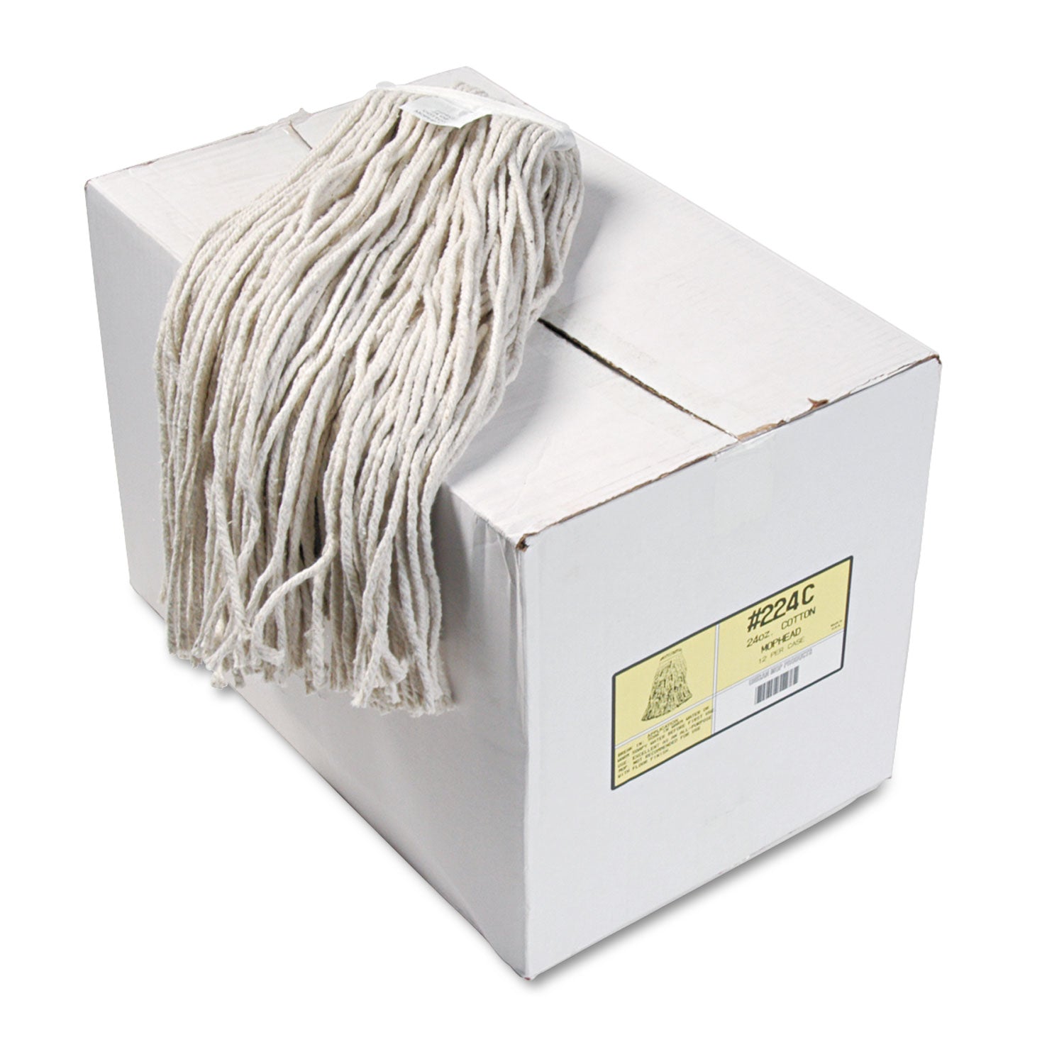 Cut-End Wet Mop Heads | Cotton 24oz | 12/Carton
