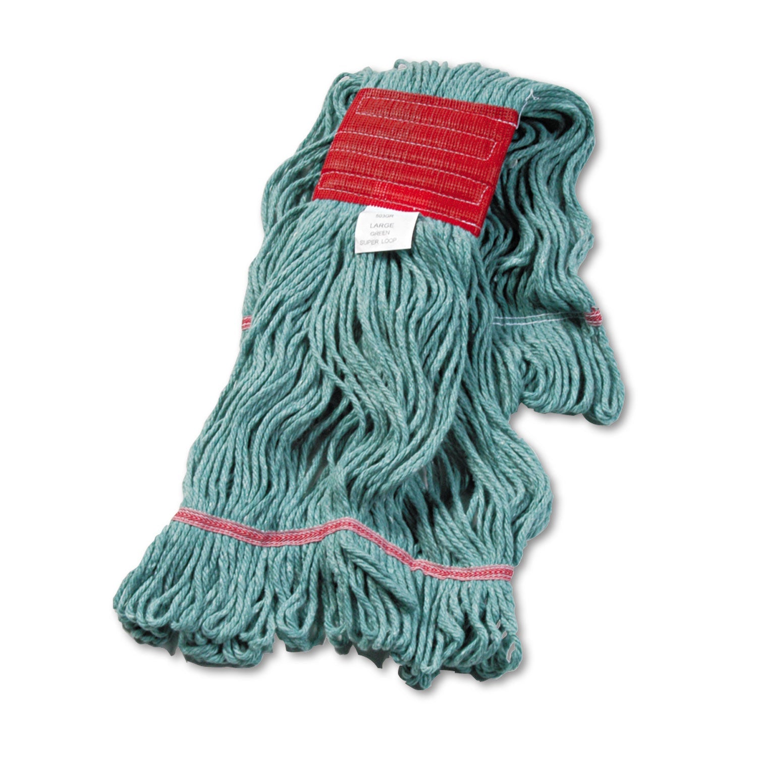 Super Loop Wet Mop Head | Large, Green, Boardwalk®
