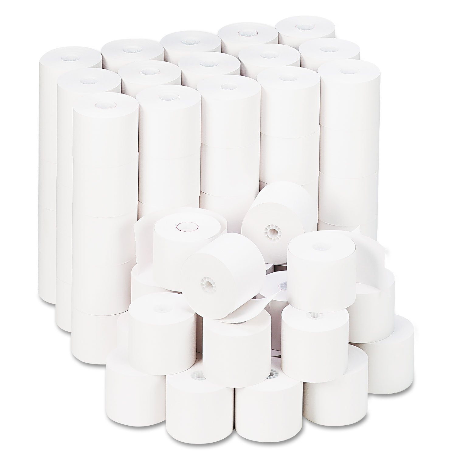 Universal® Impact And Inkjet Print Bond Paper Rolls, 0.5" Core, 2.25" X 165 Ft, White, 100/carton