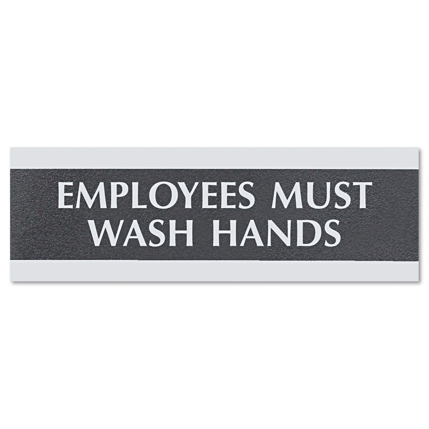 Employees Must Wash Hands Sign | 9x3, Century Series