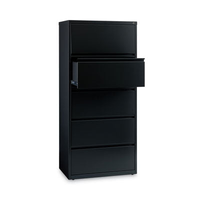 Lateral File Cabinet | Alera 5-Drawer, Black