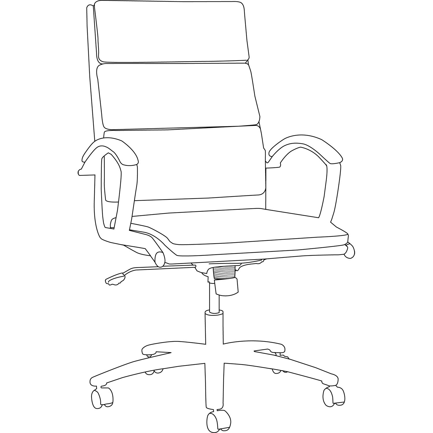 Alera® Alera Neratoli Mid-Back Slim Profile Chair, Faux Leather, Up To 275 Lb, 18.3" To 21.85" Seat Height, White Seat/back, Chrome