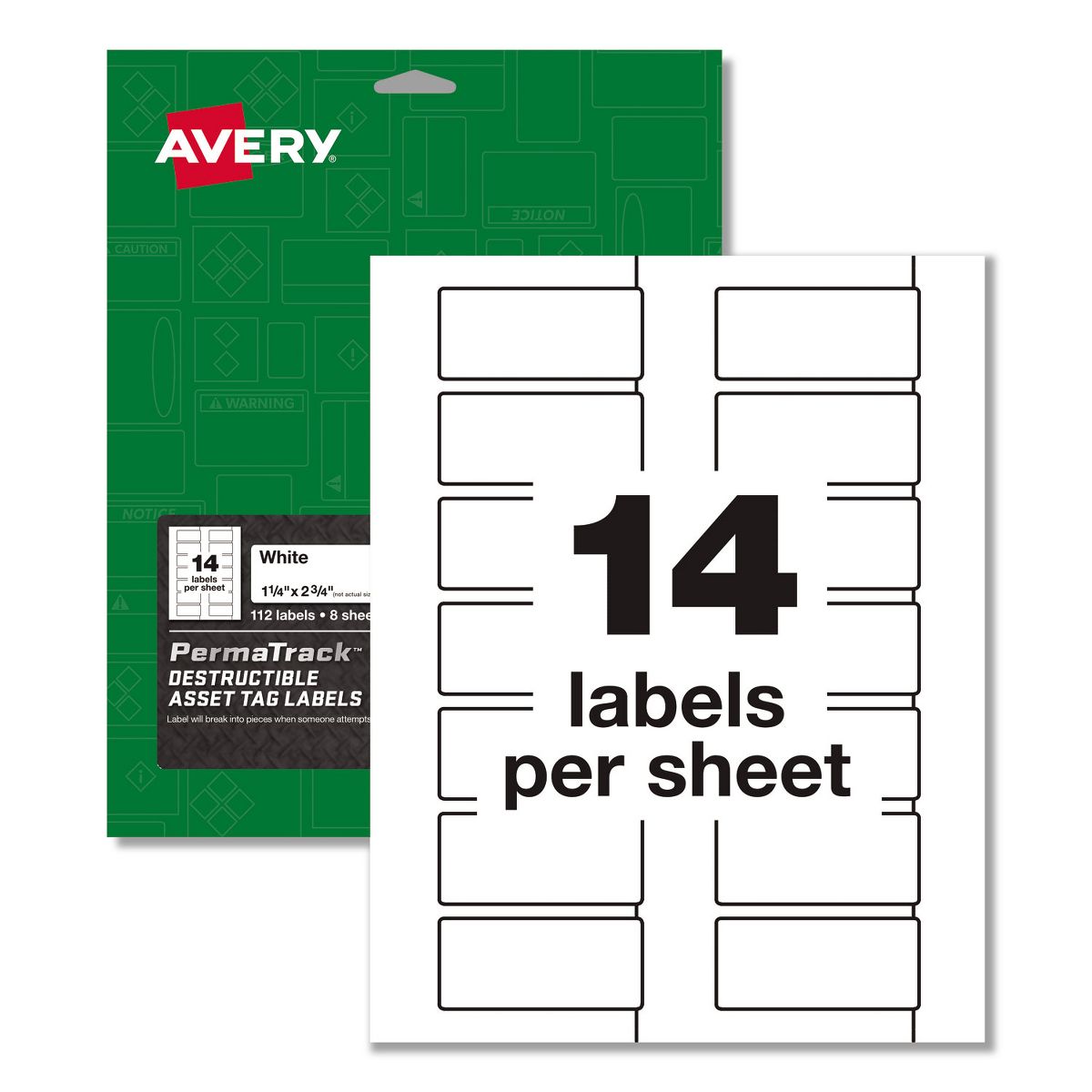 Durable White Asset Tag Labels | Laser Printers