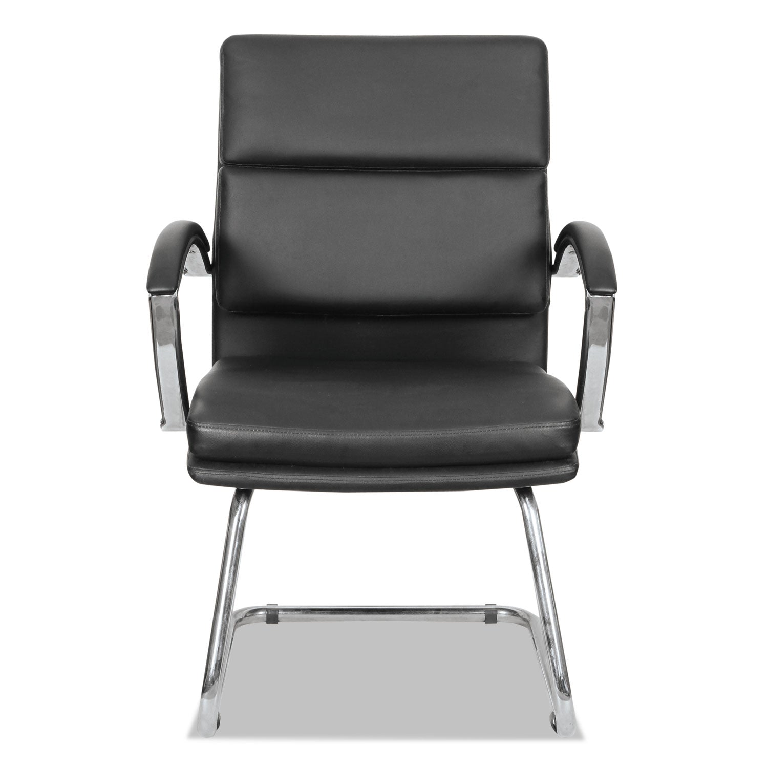 Neratoli Slim Profile Guest Chair | Black/Chrome
