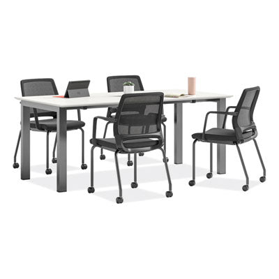 Safco® Medina Guest Chair, Supports Up to 275 lb, 18" Seat Height, Black Seat/Back/Base - Bloom Skins
