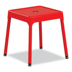 Steel Guest Stool | Backless, Red