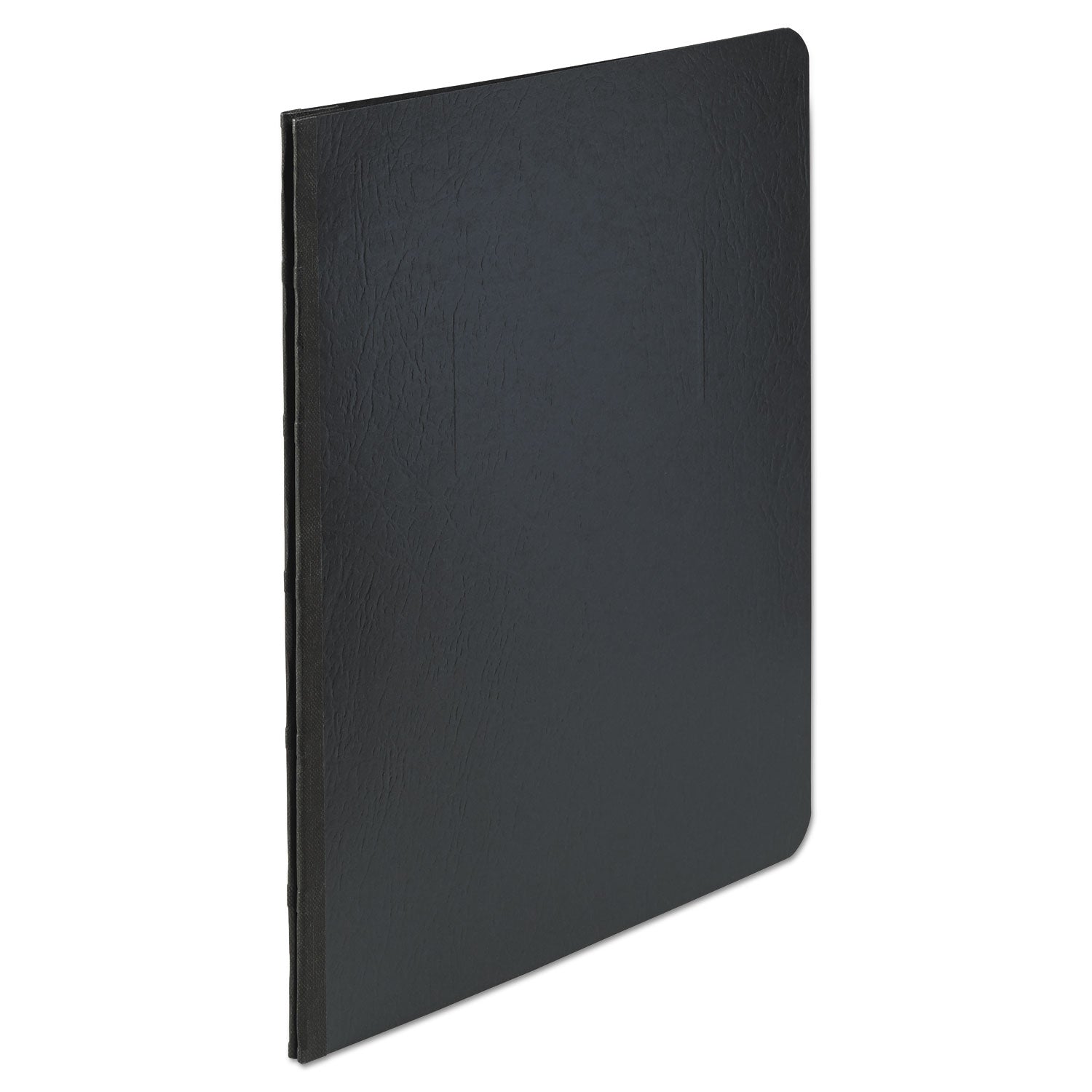 ACCO Presstex Report Cover With Tyvek Reinforced Hinge, Side Bound, Two-Piece Prong Fastener, 3" Capacity, 8.5 X 11, Black/black