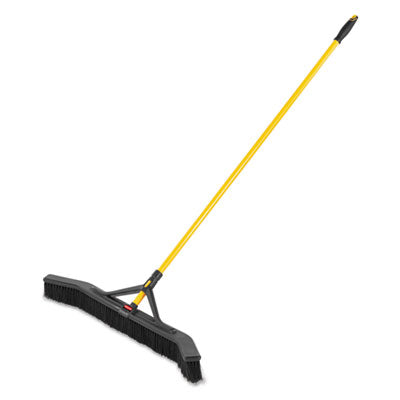 Maximizer Push-To-Center Broom | 36", Yellow