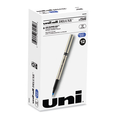 uniball Deluxe Rollerball Pen | Fine Blue Dozen