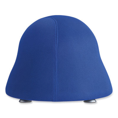 Runtz Ball Chair | Backless, Blue Fabric, Silver