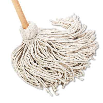 Handle/Deck Mops | #20 White Cotton Head, 54"