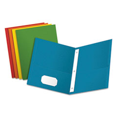 Oxford Twin-Pocket Folders With 3 Fasteners