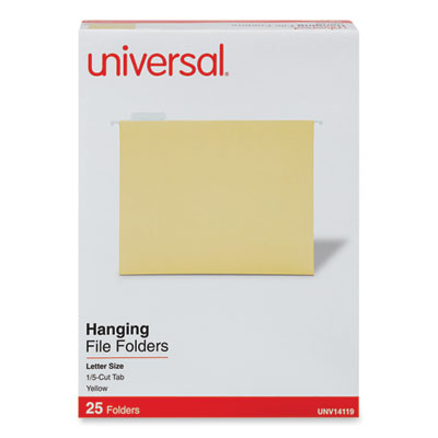 Universal Deluxe Bright Hanging File Folders | Yellow