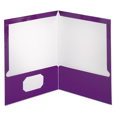 Oxford Two-Pocket Folder | Metallic Purple
