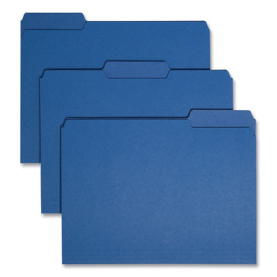Interior File Folders | Letter, Navy, 100/Box