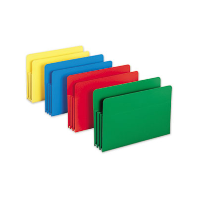 Poly Drop Front File Pockets | Legal, 4/Box