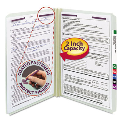 Recycled Pressboard Fastener Folders | Legal