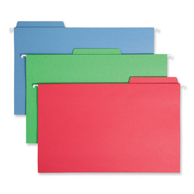 FasTab Hanging Folders | Legal, Assorted, 18/Bx