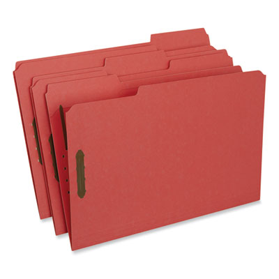 Deluxe Reinforced Fastener Folders | Legal, Red