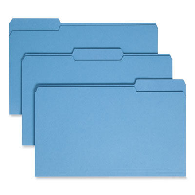 Colored File Folders | Legal, Blue, 100/Box