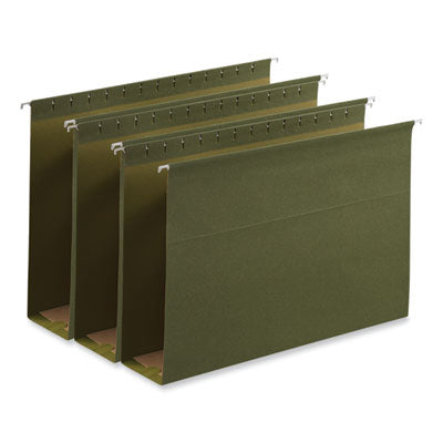 Universal® Box Bottom Hanging File Folders, 3" Capacity, Legal Size, 1/5-Cut Tabs, Standard Green, 25/Box - Bloom Skins