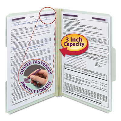 Recycled Pressboard Fastener Folders | Legal