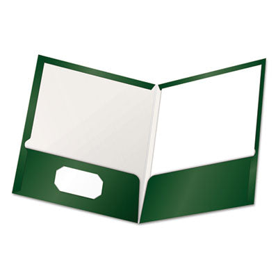 High Gloss Laminated Paperboard Folder | Green