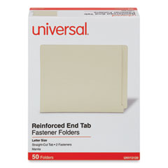 Reinforced End Tab Fastener Folders | Letter
