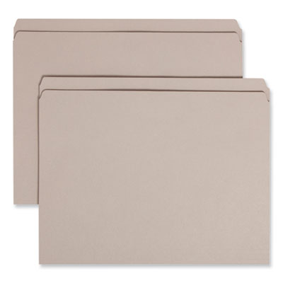 Reinforced Top Tab Colored File Folders | Gray