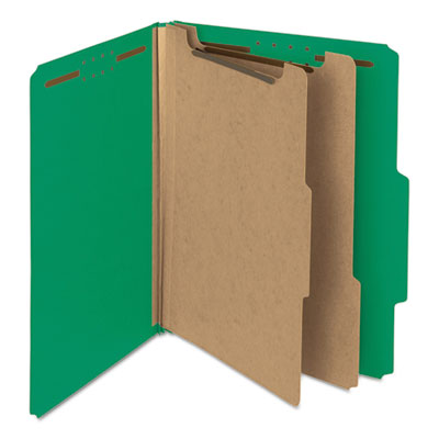 100% Recycled End Tab Pressboard Guides | Green